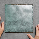 Elena Tiles Madeira Green Square Porcelain Tile