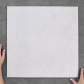 Elena Tiles Quinn White Square Porcelain Tile