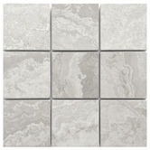 Elena Tiles Apollo 100x100mm Tumbled Grey Woodstone Square Marble Tile
