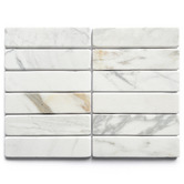 Elena Tiles Apollo Tumbled Calacatta Gold Subway Marble Tile