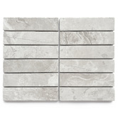 Elena Tiles Apollo Tumbled Grey Woodstone Subway Marble Tile