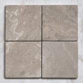 Elena Tiles Apollo 100x100mm Tumbled Grey Woodstone Square Marble Tile