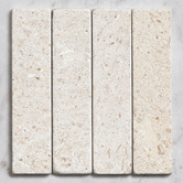 Elena Tiles Apollo Tumbled White Limestone Subway Tile