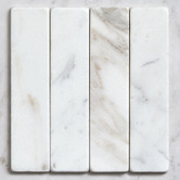 Elena Tiles Apollo Tumbled Calacatta Gold Subway Marble Look Tile