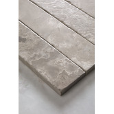 Elena Tiles Apollo Tumbled Grey Woodstone Subway Marble Tile