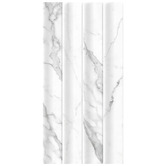 Elena Tiles Cassian Satin Calacatta White Flute Ceramic Tile