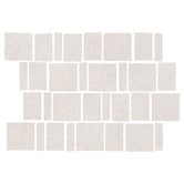 Elena Tiles Evander Matt White Stone Look Porcelain Mosaic Tile