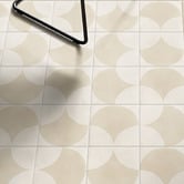 Elena Tiles Nikos 200 x 200mm Matt Butter Large Fishscale Square Tile