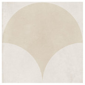 Elena Tiles Nikos 200 x 200mm Matt Butter Large Fishscale Square Tile