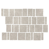 Elena Tiles Evander Matt Grey Stone Look Porcelain Mosaic Tile