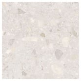 Elena Tiles Evander Matt White Terrazzo Look Porcelain Tile