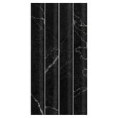 Elena Tiles Cassian Satin Black Flute Ceramic Tile