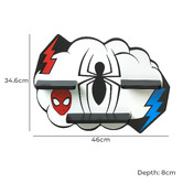 Disney Home Disney Home Kids&#039; Marvel Spider-Man Cloud Wall Shelf