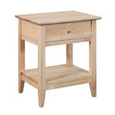 Terra Living Liselotte Rubberwood Bedside Table