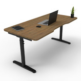 Hosie Office Solutions Herschel 130cm Round Sit &amp; Stand Desk