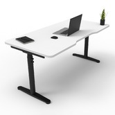 Hosie Office Solutions Herschel 130cm Round Sit &amp; Stand Desk