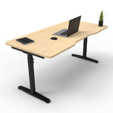 Hosie Office Solutions Herschel 130cm Round Sit &amp; Stand Desk