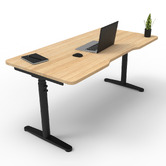 Hosie Office Solutions Herschel 130cm Round Sit &amp; Stand Desk
