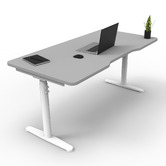 Hosie Office Solutions Herschel 130cm Round Sit &amp; Stand Desk