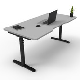 Hosie Office Solutions Herschel 130cm Round Sit &amp; Stand Desk