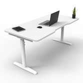 Hosie Office Solutions Herschel 130cm Round Sit &amp; Stand Desk