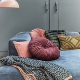 KAAT Amsterdam Mandarin Round Velvet Cushion