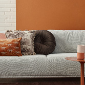 KAAT Amsterdam Mandarin Round Velvet Cushion