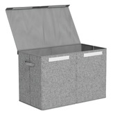 Keezi Keezi Kids' Grey Foldable Toy Box