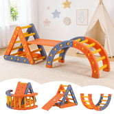 Keezi Keezi Triangle &amp; Arch Climber Playset