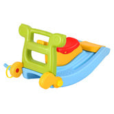 Keezi Keezi 2-in-1 Rocker &amp; Slide Playset with Ring Toss