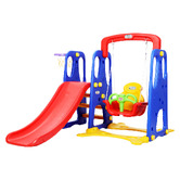 Keezi Keezi Blue &amp; Red Slide &amp; Swing Play Centre