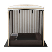 Keezi Keezi Fir Wood Sandpit with Canopy