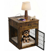 Viviendo 2-in-1 Pet Crate Bedside Table