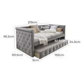 Western Designs Arles Single Sofa Daybed with Trundle