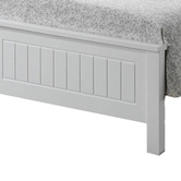 Western Designs White Leo Wooden Bed &amp; Mattress