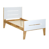 Western Designs White &amp; Natural Galaxy Wooden Bed Frame
