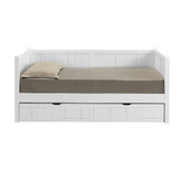 Western Designs Hamptons White Single Wooden Daybed with Trundle