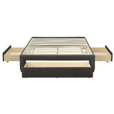 Western Designs Dark Grey Astro Queen Storage Bed Base