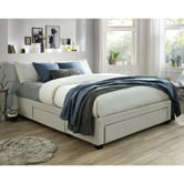 Western Designs Astro Queen Storage Bed Base with Pocket Spring Mattress