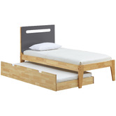Western Designs Natural &amp; Charcoal Casla Bed Frame with Trundle