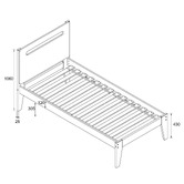 Western Designs Natural &amp; Charcoal Casla Bed Frame with Trundle