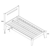 Western Designs Natural &amp; Charcoal Casla Bed Frame with Trundle