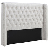 Western Designs Oat White Forest Hill Queen Bed with Underbed Drawers