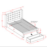 Western Designs Atlanta Queen Bed &amp; Mattress