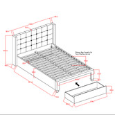 Western Designs Atlanta Queen Bed with Storage