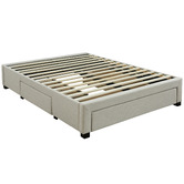 Western Designs Oat White Astro Storage Bed Base