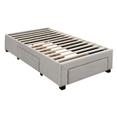 Western Designs Oat White Astro Storage Bed Base