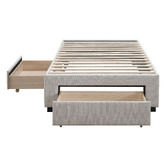Western Designs Oat White Astro Storage Bed Base