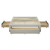 Western Designs Oat White Astro Storage Bed Base