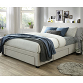 Western Designs Oat White Astro Storage Bed Base